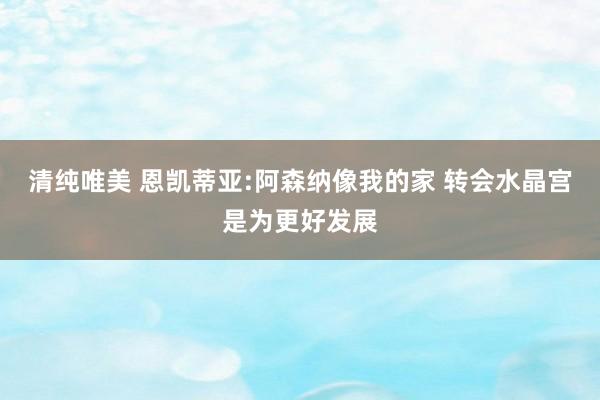 清纯唯美 恩凯蒂亚:阿森纳像我的家 转会水晶宫是为更好发展