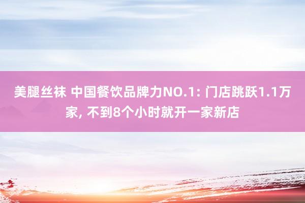 美腿丝袜 中国餐饮品牌力NO.1: 门店跳跃1.1万家， 不到8个小时就开一家新店