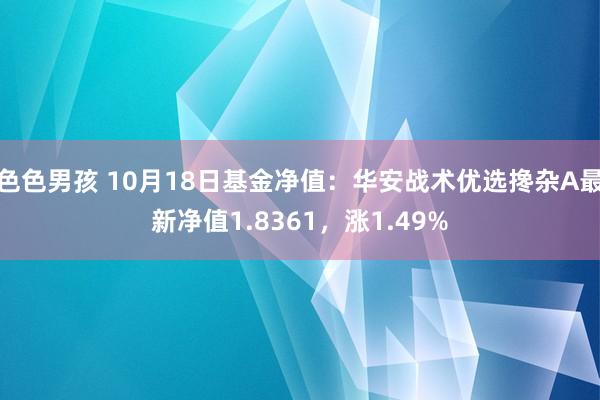 色色男孩 10月18日基金净值：华安战术优选搀杂A最新净值1.8361，涨1.49%