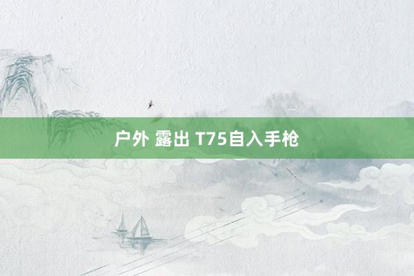 户外 露出 T75自入手枪