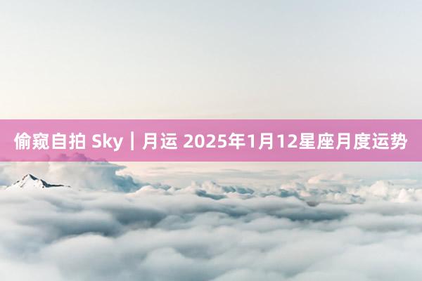 偷窥自拍 Sky︱月运 2025年1月12星座月度运势